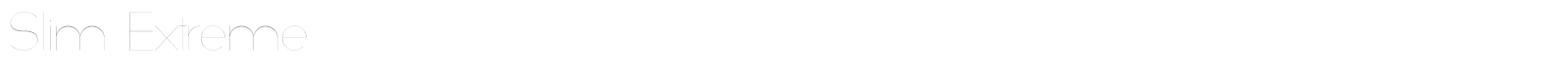 Slim Extreme font preview